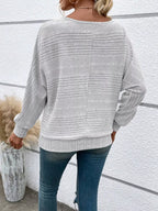 Relaxed Fit Ribbed Knit T-shirt (15)