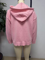 Zip-up Hooded Knit Cardigan (3)