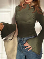 Lettuce Edge Flare Sleeve Top (7)