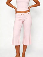 Mid Rise Capris Pants (25)