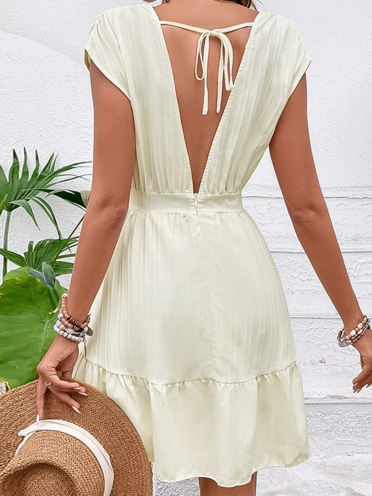 Tiered Cap Sleeve Mini Dress (6)