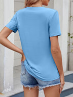 Round Neck Short Sleeve T-shirt (21)