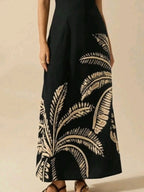 Printed Sleeveless Maxi Dress (4)