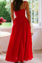 Cutout Back V-neck Dress (14)