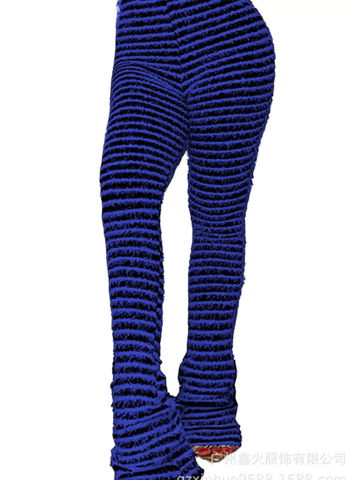Striped Fuzzy Textured Knit Pants (15)