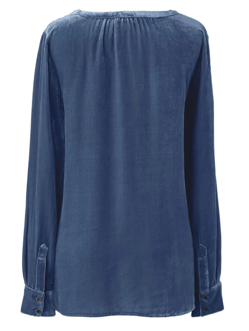 Notched Button Down Long Sleeve Shirt (8)