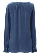 Notched Button Down Long Sleeve Shirt (8)