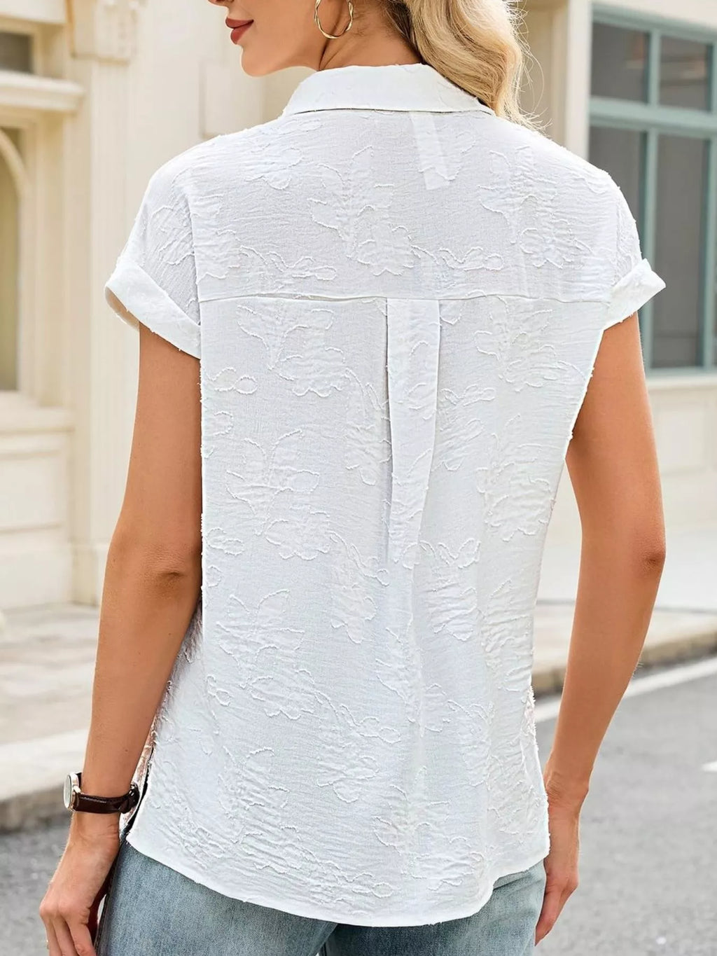 Short Sleeve Button-down Shirt (15)