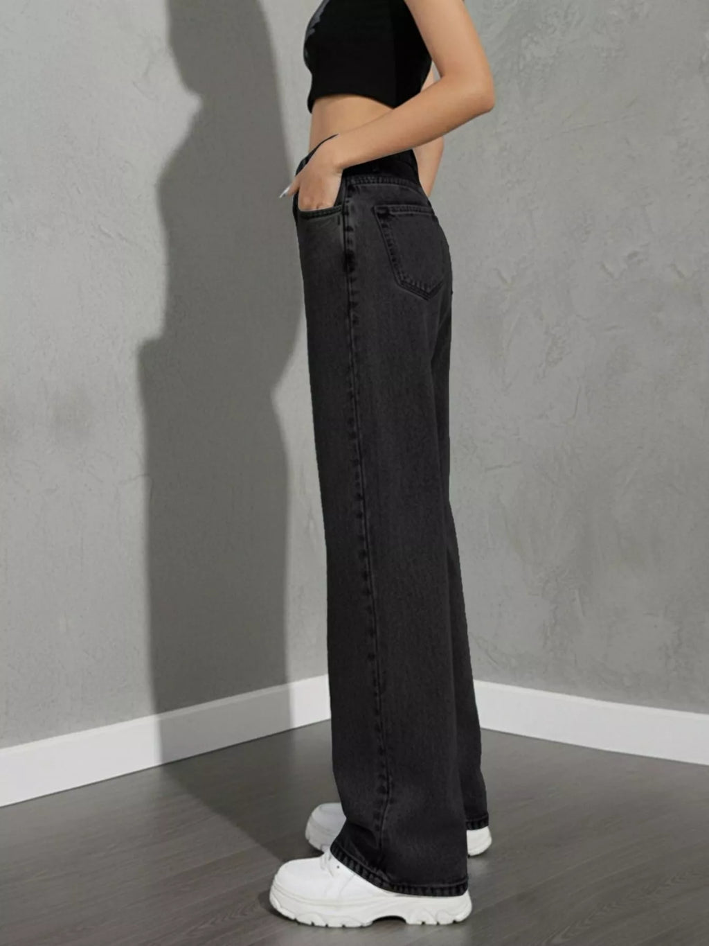 High Waist Wide Leg Jeans (27)