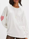 Heart Patch Long Sleeve Sweatshirt (10)