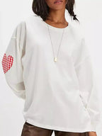Heart Patch Long Sleeve Sweatshirt (10)