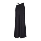Solid Color Hollow-out Bodycon Maxi Skirt photo 2