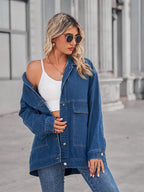 Button Up Long Sleeve Denim Jacket (25)