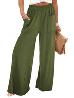 High-waisted Wide Leg Pants Pockets (12)