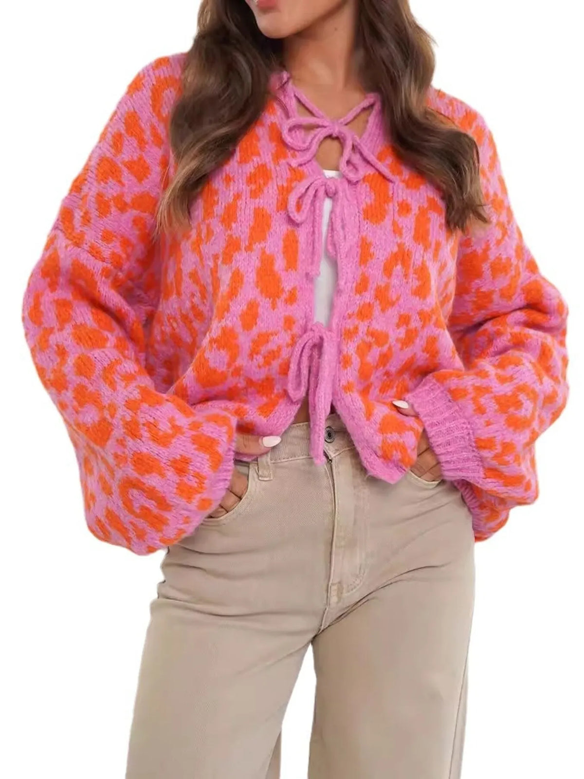 Leopard Tie Front Cardigan (11)