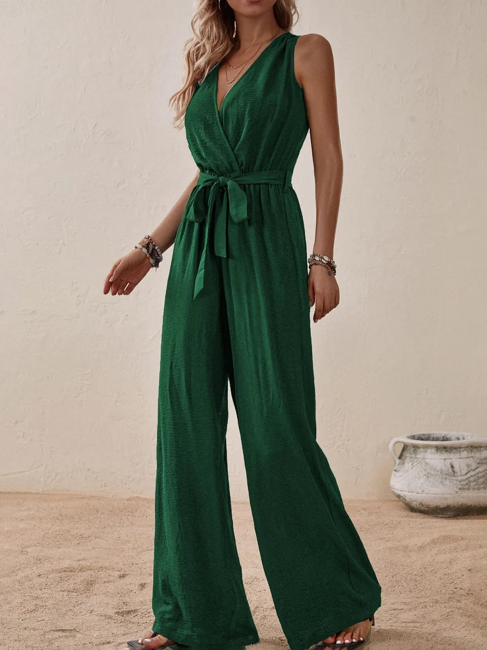 Tied Surplice Sleeveless Wide Leg Jumpsuit (12)