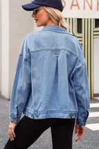 Pocketed Button Up Denim Jacket (6)