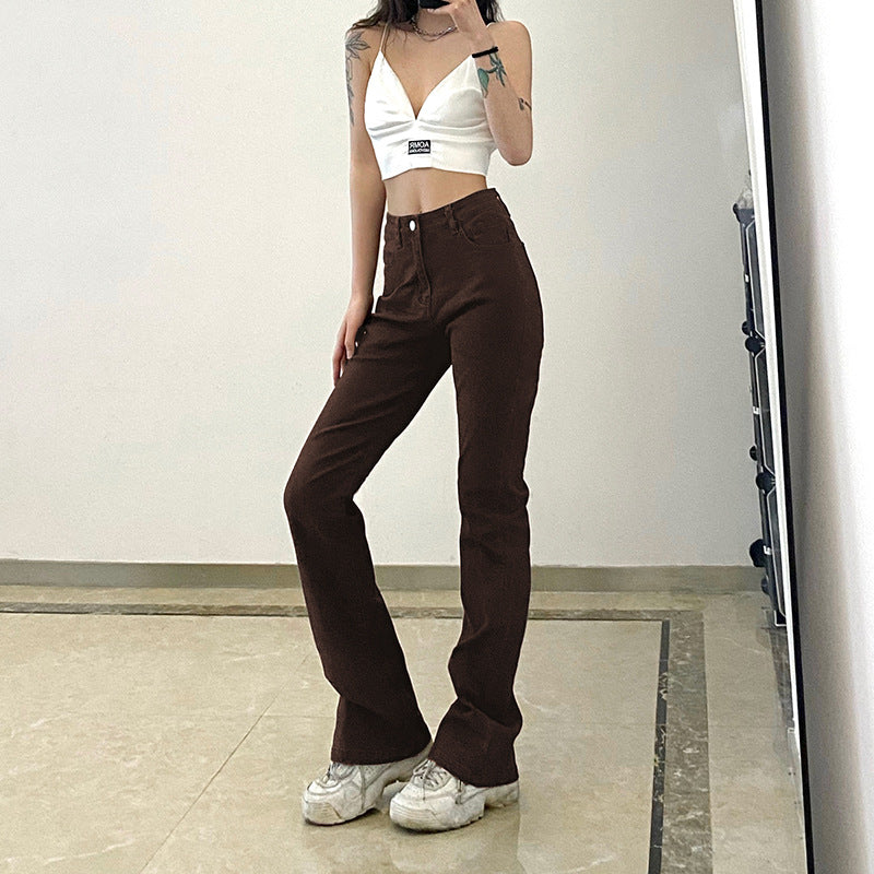 High-waisted Slim Slimming Hip Jeans variant CJNZ120921801AZ|CJNZ120921802BY|CJNZ120921803CX
