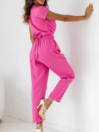 Surplice Cap Sleeve Tie Waist Jumpsuit (8)