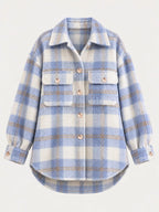 Plaid Button-down Jacket (8)