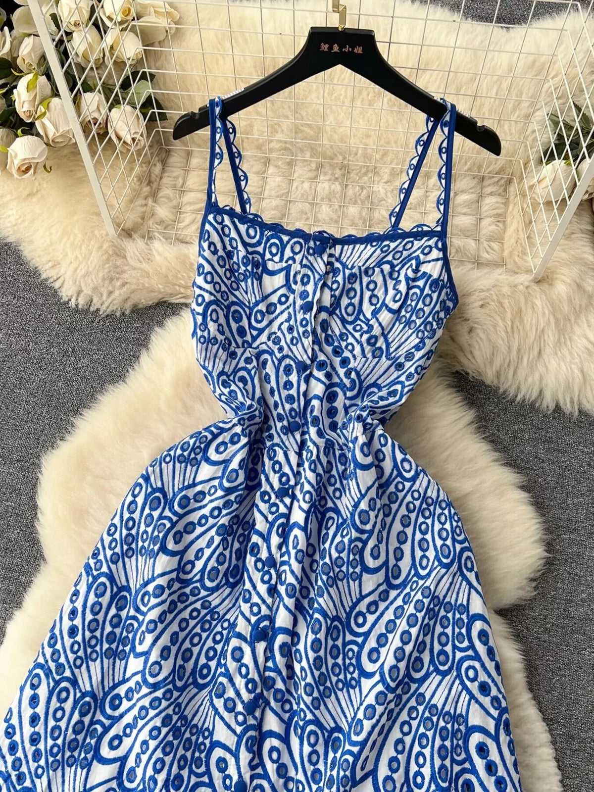 Eyelet Embroidered Tiered Cami Dress (11)