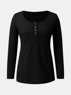 Full Size Scoop Neck Long Sleeve T-shirt (14)