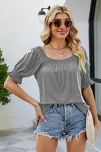 Short Flounce Sleeve Top (3)