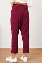 Pocketed Elastic Waist Pants (10)