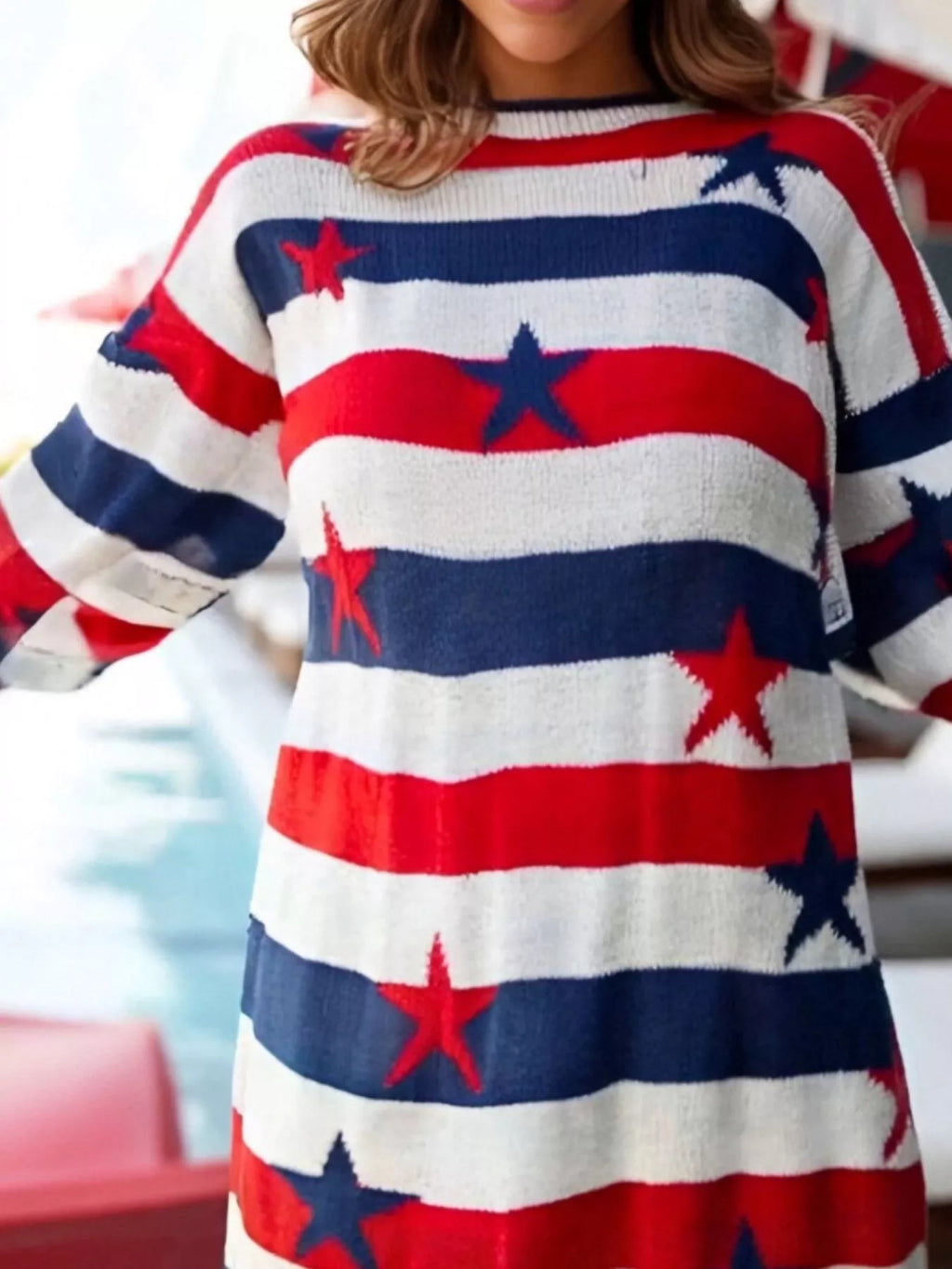 Stars Stripes Long Sleeve Sweater (3)