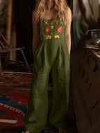 Floral Embroidered Wide Leg Jumpsuit (15)