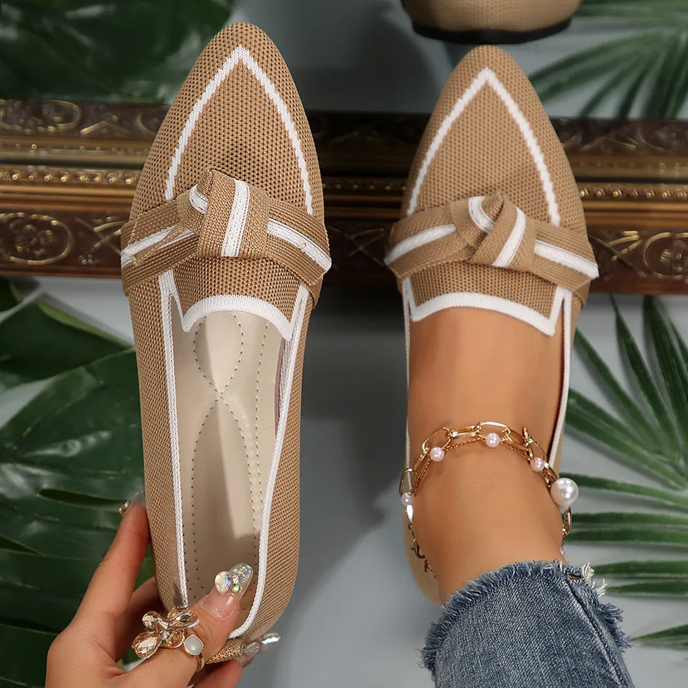 Point Toe Mesh Flat Slip-ons (4)