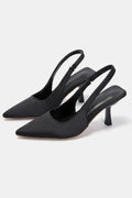 Pu Leather Point Toe Pumps