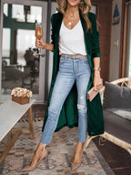 Open Front Long Sleeve Coat (9)