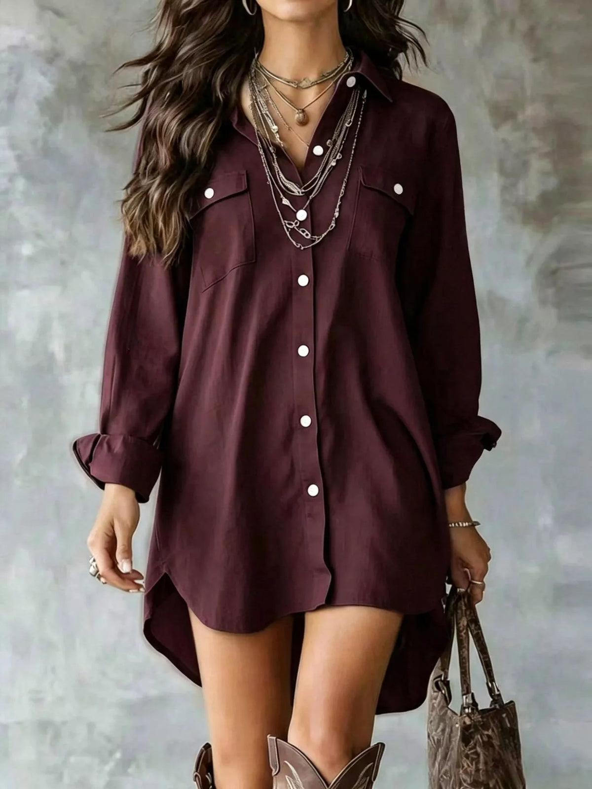 Casual Linen Shirt Dress Pockets (13)