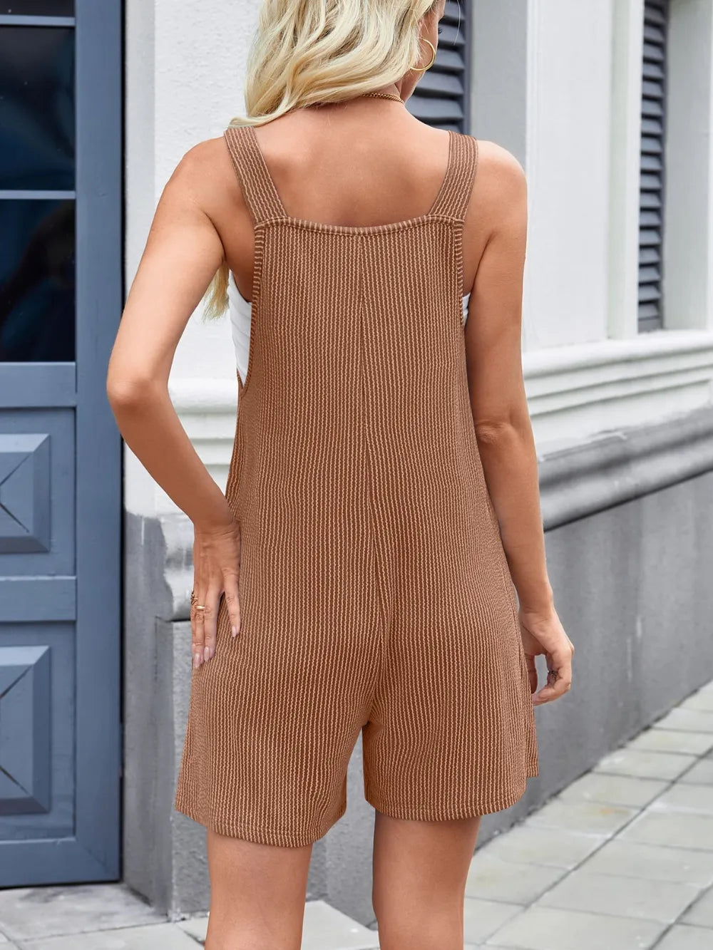 Knotted Wide Strap Scoop Neck Overalls (7)