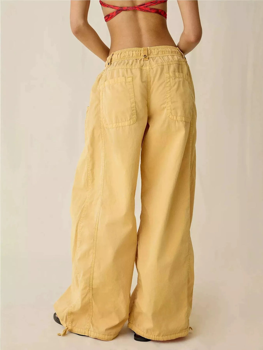 High-waisted Cargo Wide-leg Pants (11)