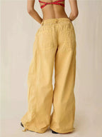 High-waisted Cargo Wide-leg Pants (11)