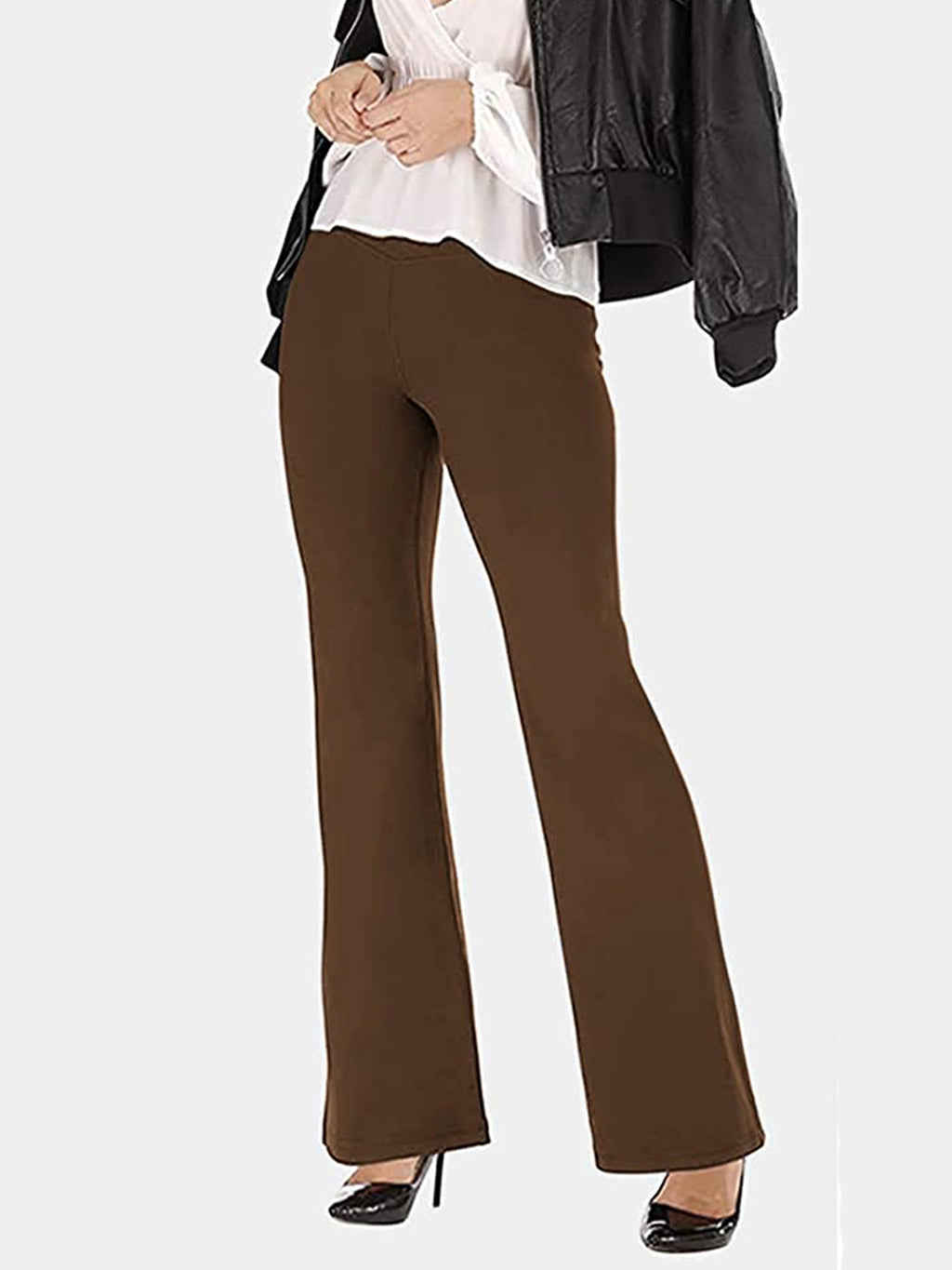 V-waist Bootcut Long Pants (15)