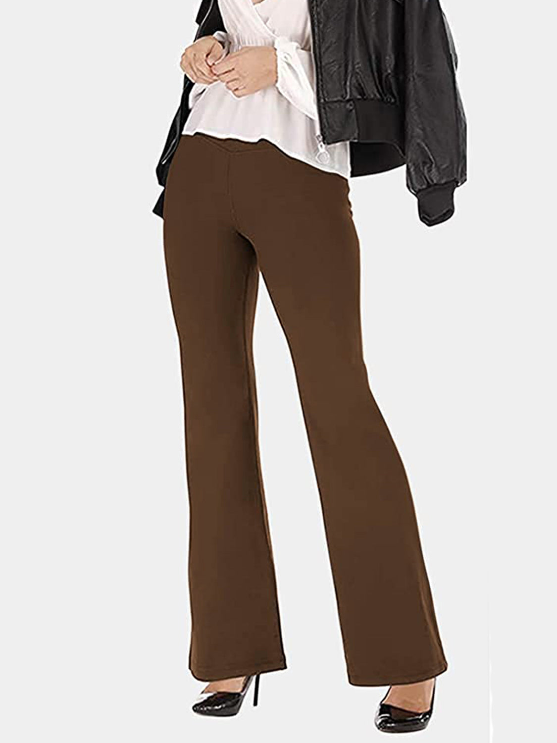 V-waist Bootcut Long Pants (15)