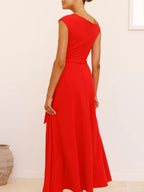 Single Shoulder Tie Waist Maxi Dress (16)