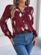 Button Up Printed Collared Neck Shirt (5)