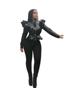 Leather Casual Ruffled Jacket photo 4