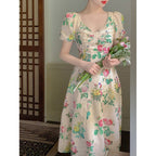 French Vintage High Waist Dress photo 4