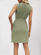 Round Neck Sleeveless Knit Mini Dress (4)