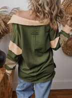 Block Striped Johnny Collar Sweatshirt (31)
