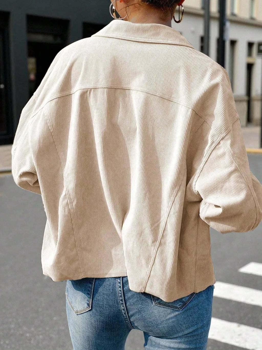 Corduroy Button-down Shacket (3)