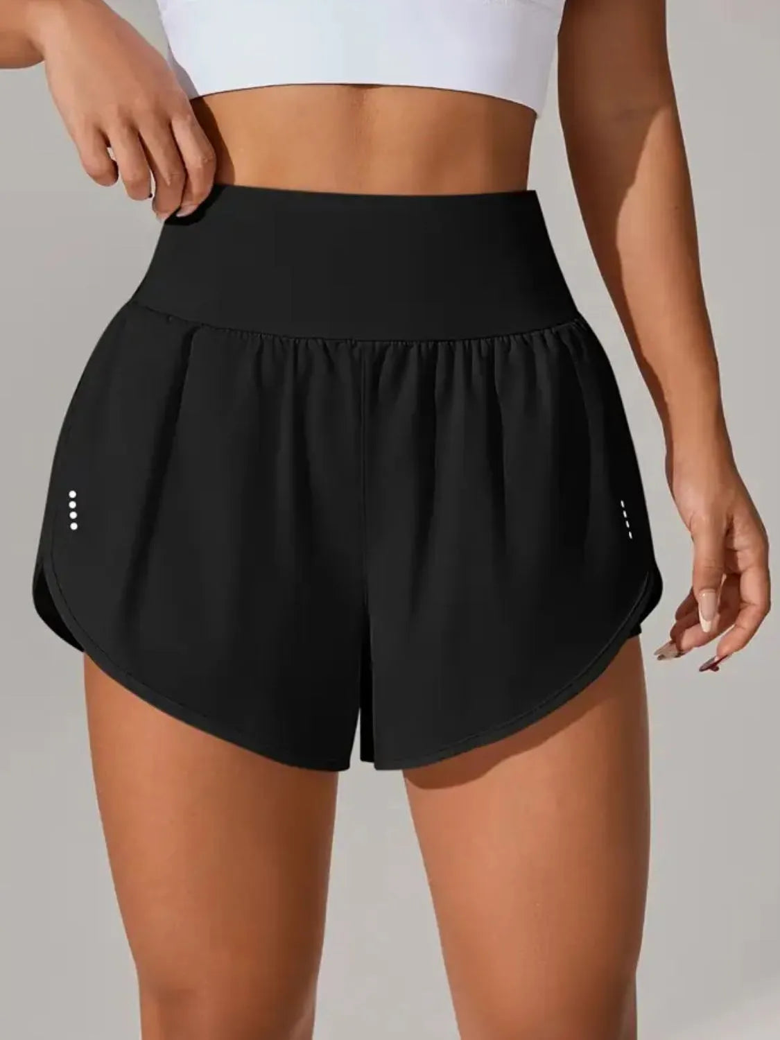 Pocketed High Waist Active Shorts (8)