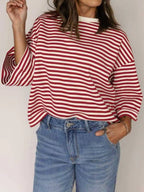 Striped Back Bow Tie T-shirt (15)