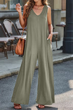 Full Size V-neck Wide Strap Jumpsuit (17)