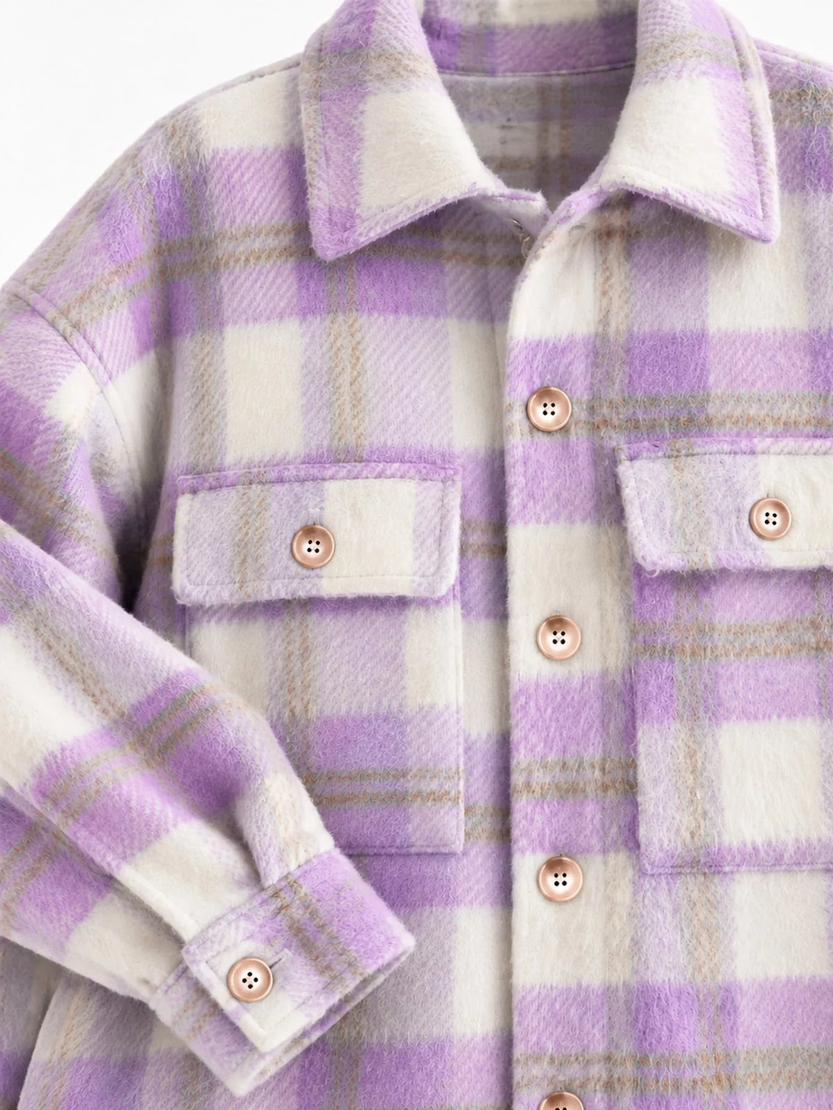 Plaid Button-down Jacket (11)